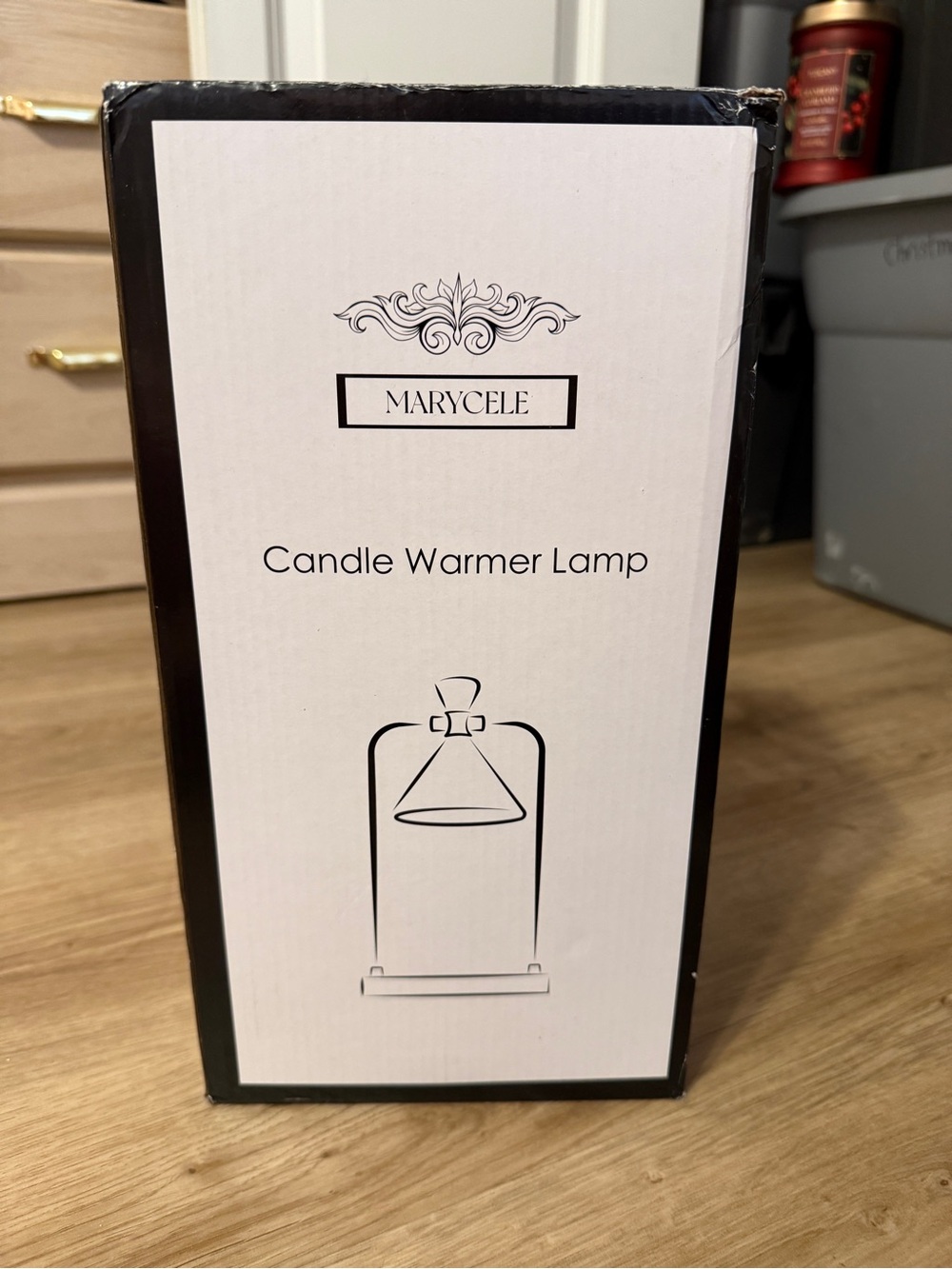 Marycele Black Candle Warmer Lamp